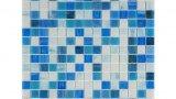 Thumbnail Mosaico vetro calaluna 32 5x32 5 blu/bianco 1