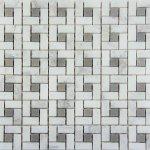 Mosaico marmo damier taupe 30 5x30 5
