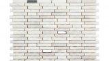 Thumbnail Mosaico marmo capitol white 31x31 bianco 1