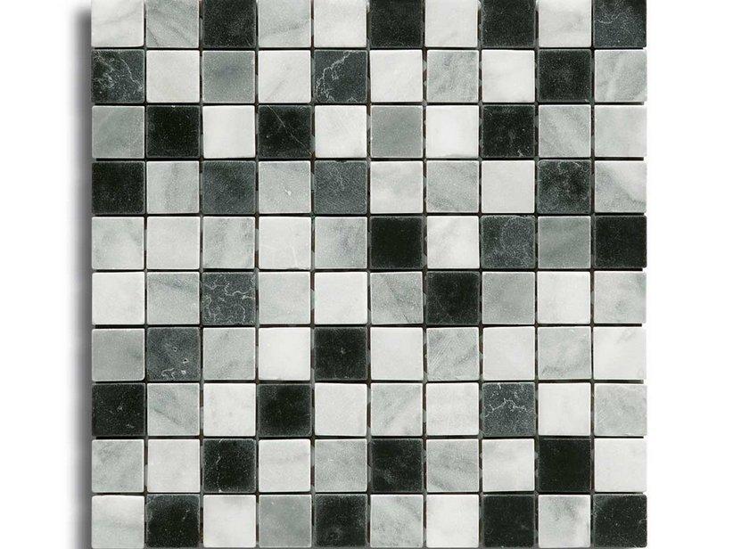 Mosaico marmo cesena nero mix 30 5x30 1