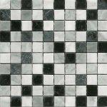 Mosaico marmo cesena nero mix 30 5x30
