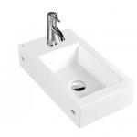 Lavabo sospeso-appoggio merida 46x26 5 h11 in