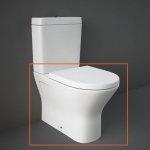 Wc monoblocco londra rimless filomuro bianco lucido