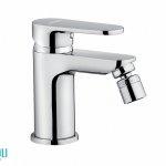 Miscelatore per bidet con scarico ellisse monocomando