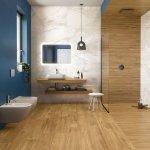 Piastrella navy gold 20x120 gres effetto rovere