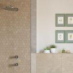 Mosaico must taupe 29x27 gres effetto cemento
