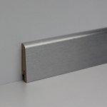 Battiscopa mdf alluminio chiaro lunghezza 2 4m