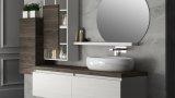 Thumbnail Mobile bagno qubo 140 cm bianco matrix/olmo 1