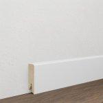 Battiscopa mdf bianco quadrato lunghezza 2 4m