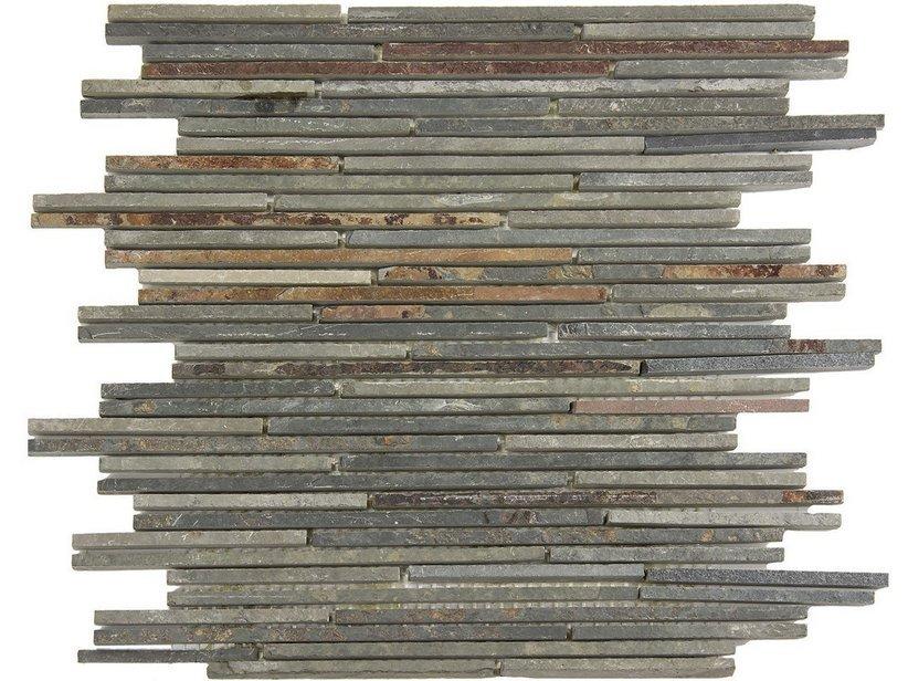 Mosaico pietra naturale calgary rust 33x30 grigio/marrone 1