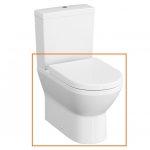 Wc monoblocco integra round rimless filomuro 62