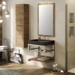 Mobile bagno purestone 60 cm inox satinato