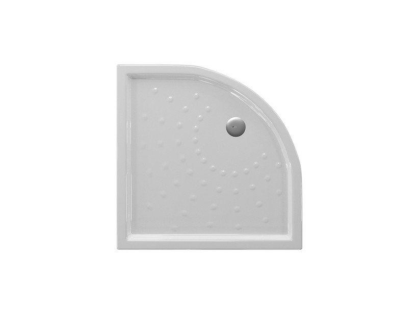 Piatto doccia ape 80x80 h6 semicircolare ceramica 1