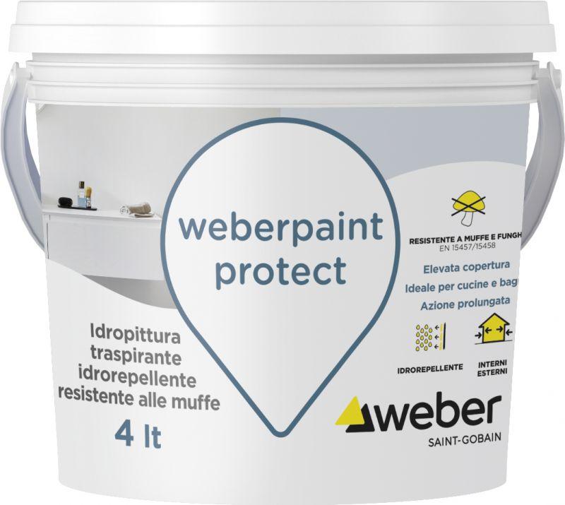 Idropittura traspirante weberpaint protect 1
