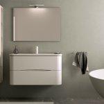 Mobile bagno curvo minoa 101 cm bianco