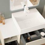 Lavabo incasso tribeca unitop 51x45 in resina