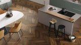 Thumbnail Parquet a spina di pesce rovere marrone 1