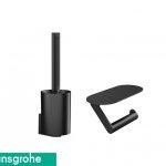 Pacchetto toilette hansgrohe&reg wallstoris nero...