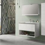 Mobile bagno smart 91 cm larice bianco