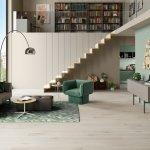 Pavimento spc evolution white effetto legno rovere