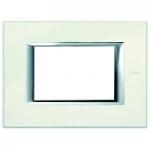 Placca 3posti bianco limoges axolute