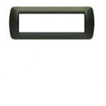 Placca 7 posti verde metallic