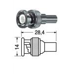 Connettore bnc a crimpare elcart