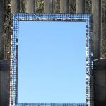 Specchio specchiera design moderno in mosaico su...