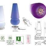 Lampada da tavolo led baby marge di linealight