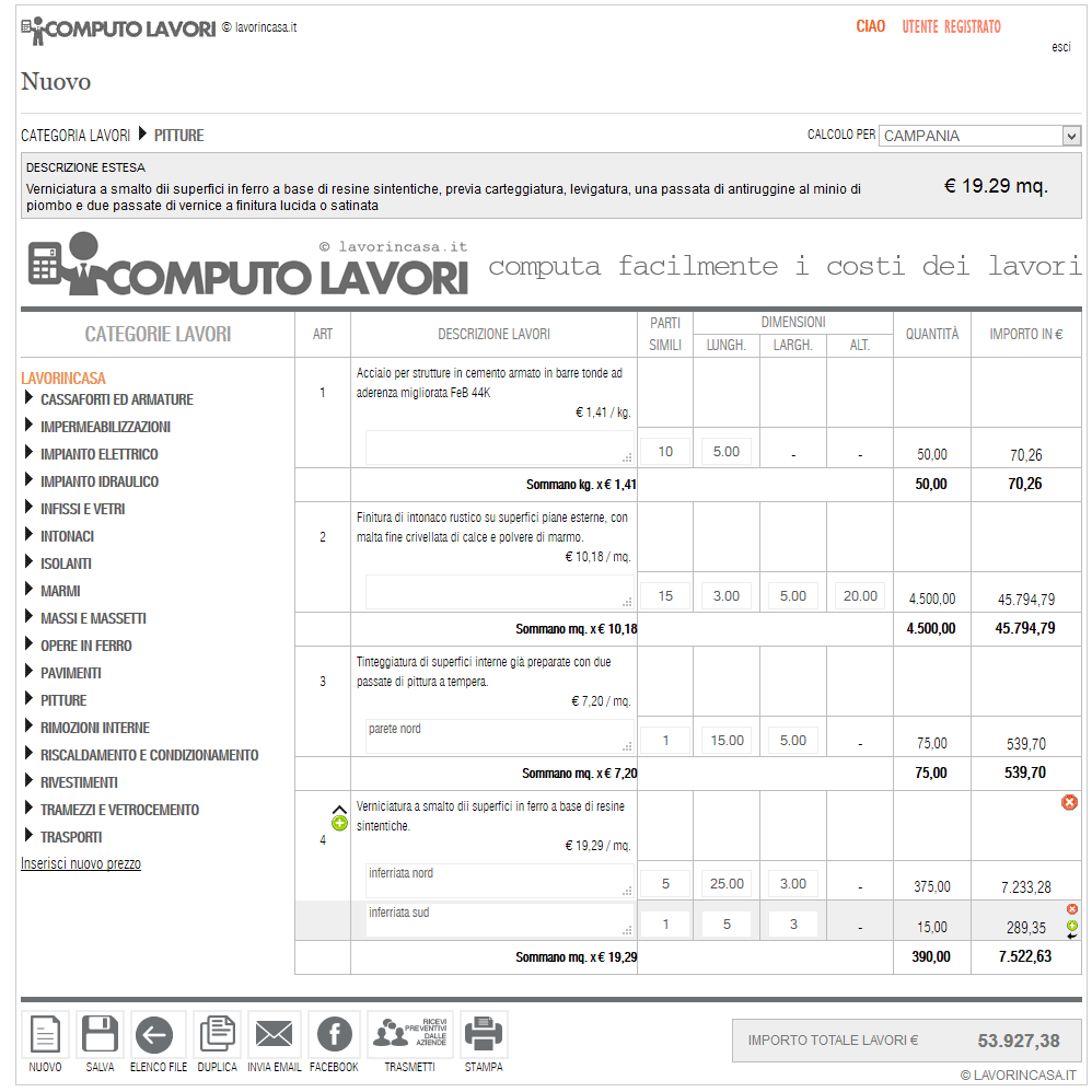 Il computo metrico estimativo Fac simile preventivo rifacimento bagno